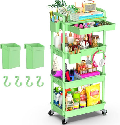 Goovilla 4 Tier Rolling Utility Cart Organizer by Goovilla