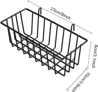 GBYAN Grid Wall Basket Wall Grid Panel Accessories Wire Straight Shelf - Image 4