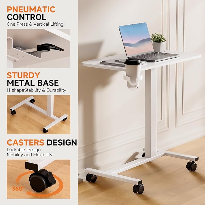 COMHOMA Adjustable Overbed Bedside Table - Image 7