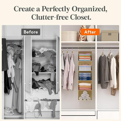 Lifewit 5 Tier Hanging Closet Organizer and Storage - Image 7