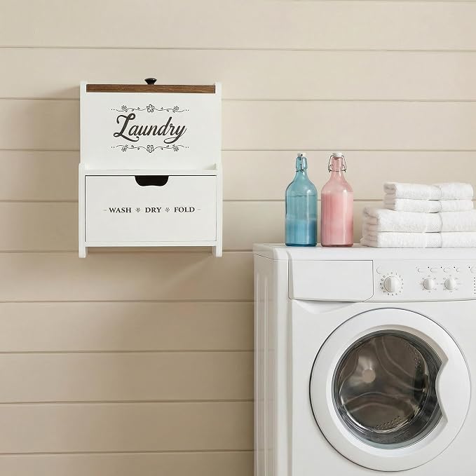 Goaste Dryer Sheet Holder with Drawer, Wood Dryer Sheet Dispenser with Lid - Image 7