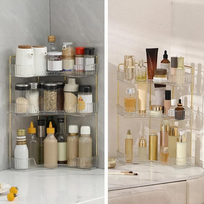 Corner Bathroom Countertop Organizer, Vanity Trays - Image 6