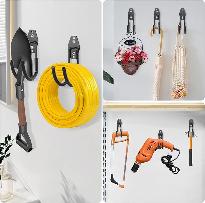 Garage Hanging Hooks Wall Mount, Garage Tool Storage Hooks, Wall Hangers - Image 6