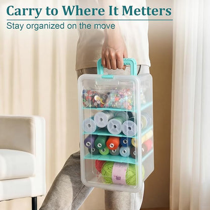 BTSKY Clear Plastic Dividing Storage Box - Image 5
