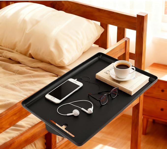 Bedside Shelf for Dorm Bunk Bed, Clip Nightstand Shelf Floating Bed Side Table - Image 8
