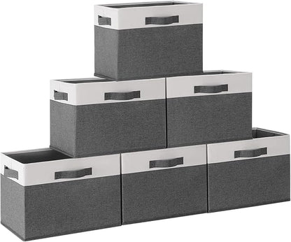 GhvyenntteS 6 Pack Fabric Storage Bins, Foldable Storage Baskets by GhvyenntteS