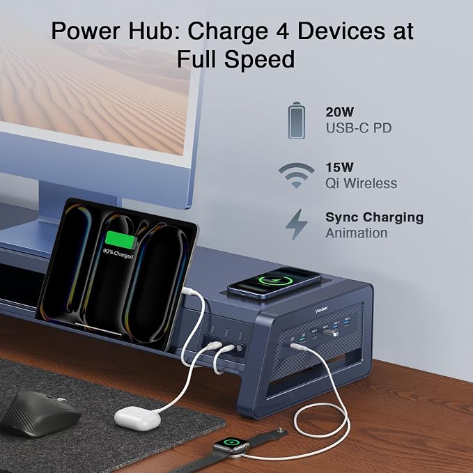 Vaydeer All-in-One Dual Monitor Stand Riser - Image 4