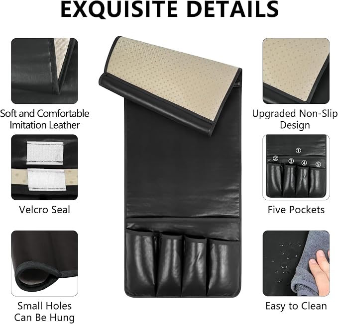 Non-slip Couch Organizer Armchair Caddy, Artificial Leather TV Remote Control - Image 5