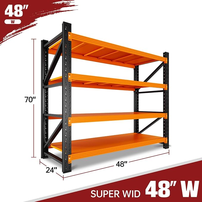 RAVIGIN 3000LBS Storage Shelves, Shelving Units Industrial Shelving - Image 2