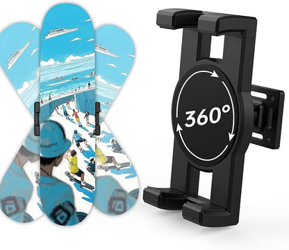 Swivel Skateboard Wall Mount, 360° Skateboard Deck Wall Mount, Suspended by Unknown