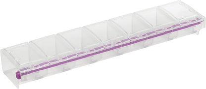 Craft Mates Bead Organizer, 7 Locking Compartments, Plastic Storage | Clear by CRAFTMATES