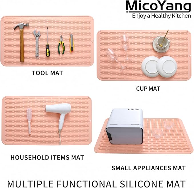 Silicone Dish Drying Mat for Multiple Usage, Easy clean, Eco-friendly, - Image 3