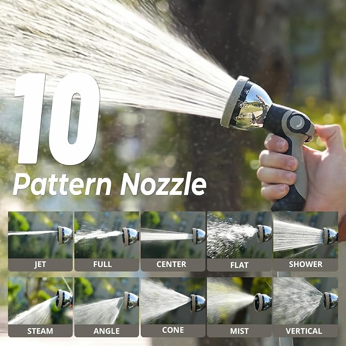 Retractable Garden Hose Reel, 5/8 in x 100ft, Heavy-Duty Aluminum Mount - Image 6