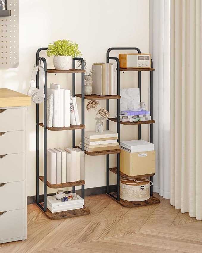 Hzuaneri 6 Tiers Vertical Shoe Rack, Narrow Shoe Tower, Tall Shoes Shelf - Image 6