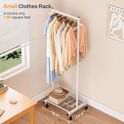 MISSLO Small Clothes Racks for Hanging Clothes Clothing Rack - Image 7