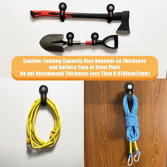 Heavy Duty Magnetic Hook, Magnetic Tool Holder, Magnetic Garage Hooks, - Image 6