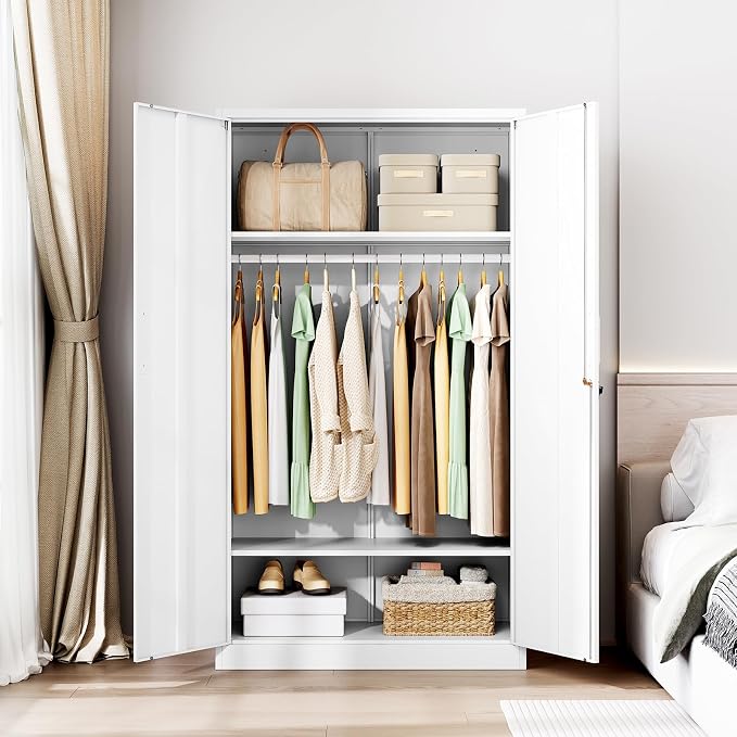 Letaya Metal Wardrobe Cabinets - Image 2