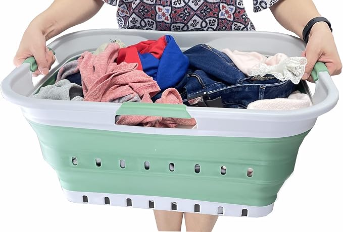 SAMMART 42L Collapsible Plastic Laundry Basket - Image 7