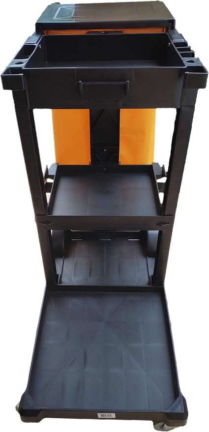 SIMPLI-MAGIC Janitorial Cart, 330 lbs Capacity – 3-Shelf Commercial - Image 3
