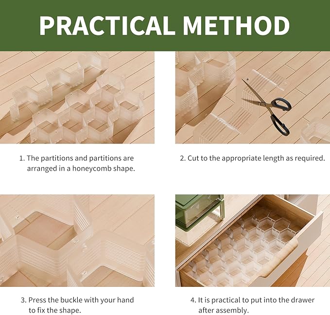 Honeycomb Separator Adjustable Drawer Organizer Divider - Image 5