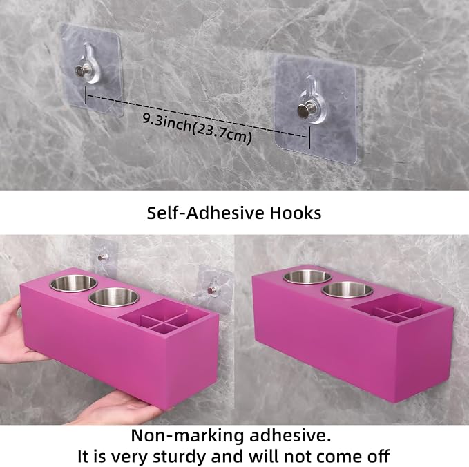 Hair Dryer Countertop Holder, Hair Tool Organizer Wall Mount, Blow Dryer Holder - Image 4