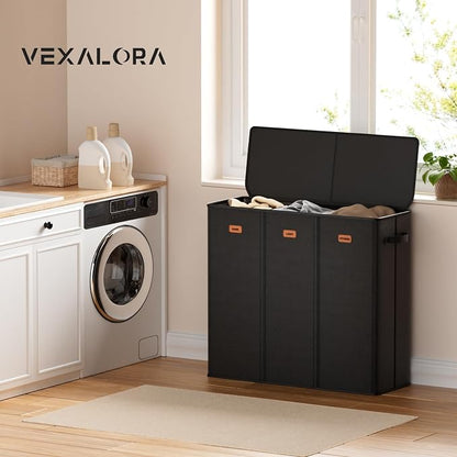 185L Laundry Hamper 3 Section, Laundry Hamper - Image 2