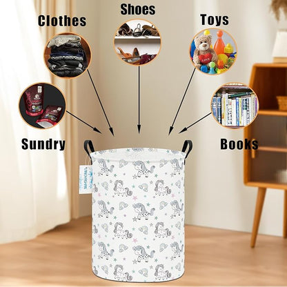LANGYASHAN Laundry Basket Canvas Fabric Collapsible Organizer Basket - Image 4