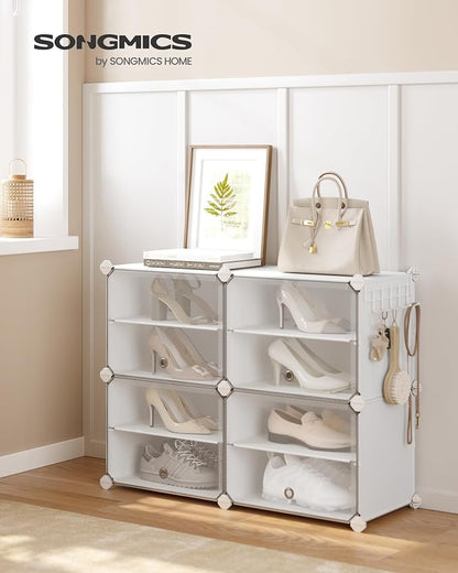 SONGMICS Shoe Rack Organizer, 4-Tier Shoe Storage Cabinet - Image 2