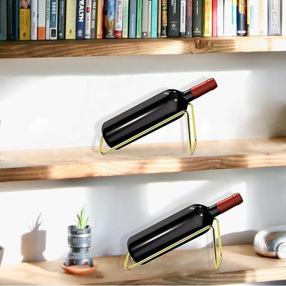 TONLEA Countertop Wine Rack, Metal Small Wine Rack, Tabletop Wine Storage Stand - Image 6