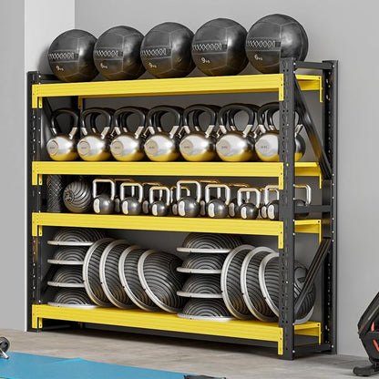 42" W Garage Shelving, 4-Tier Heavy Duty Storage Shelves Unit - Image 8
