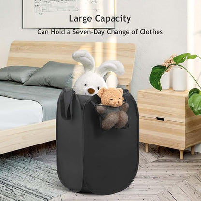 House Again Upgraded Polyester Pop-up Laundry Hamper, 70L Laundry Basket - Image 9