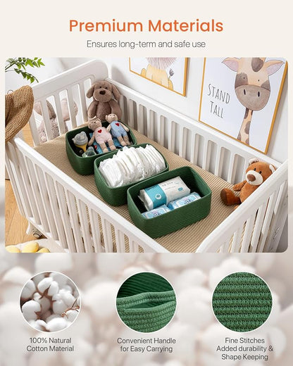 Small Woven Basket, 13.5 x 9.5 x 5 Inches, Storage Basket - Image 4