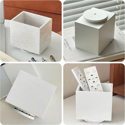 360° Rotating Remote Control Holder, Wooden TV Controller Holder, Remote Holder - Image 7