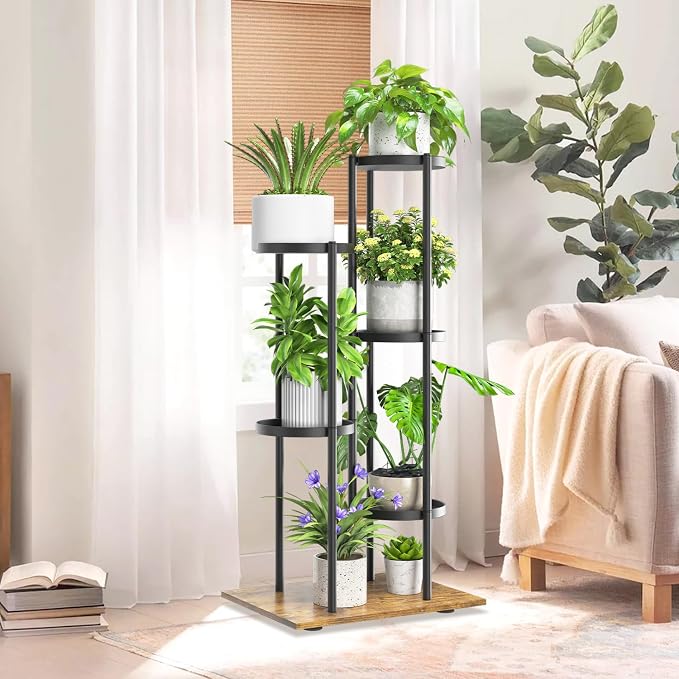 iDavosic.ly 5 Tier Plant Stand Indoor Outdoor, Tiered Corner Multiple Flower - Image 6