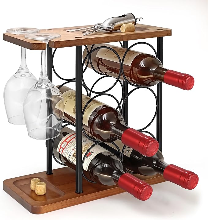 Wooden Wine Racks Countertop by Megier