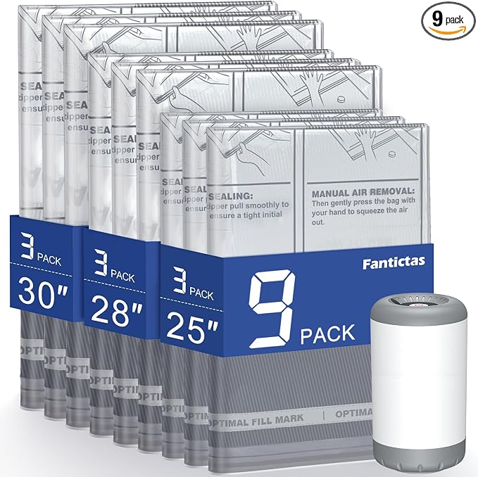 Travel Vacuum Storage Bags by Fantictas
