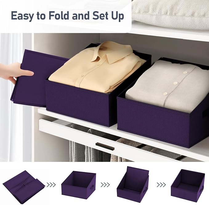 DIMJ Closet Storage Bins 10 Pack - Image 4