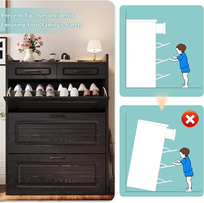 Shoe Cabinet Storage for Entryway - Image 7