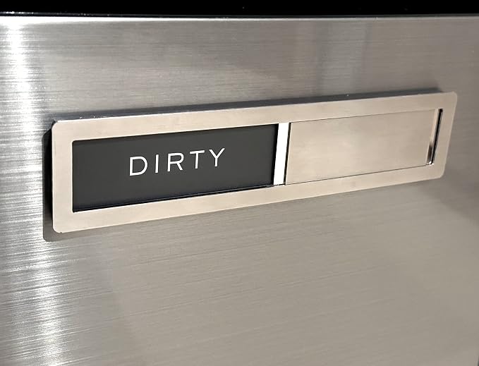 Clean dirty magnet for dishwasher, Kubik Letters Premium Stainless Steel Grade - Image 3