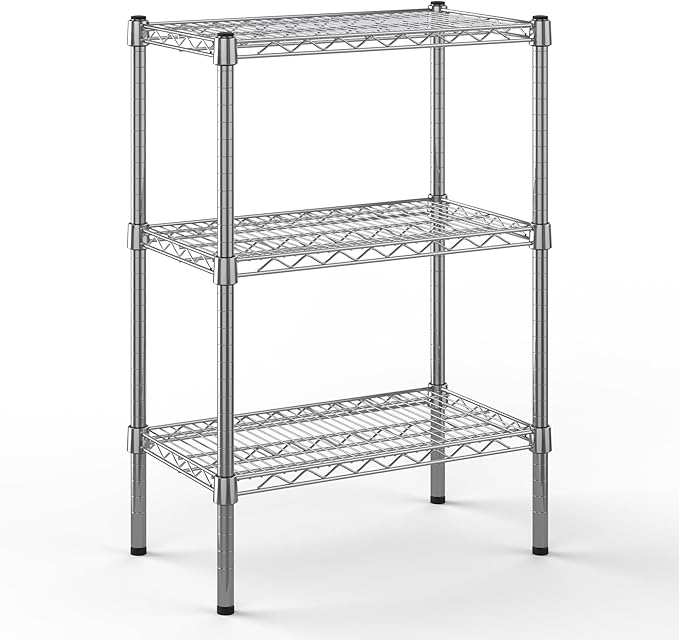 14" Deep x 24" Wide x 34" Height Wire Shelving Kit | 3-Tier | NSF Commercial by Regal+Altair