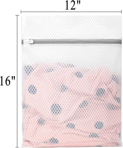 Muchfun 3Pcs Durable Diamond Mesh Laundry Bags - Image 5