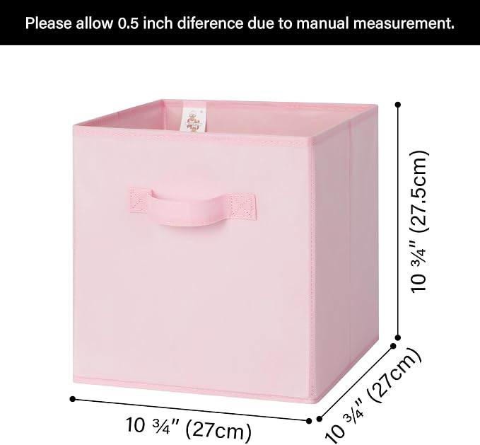 GRANNY SAYS Cube Storage Bins, 11 Inch 6 Pack Storage Cube Organizer, Foldable - Image 6
