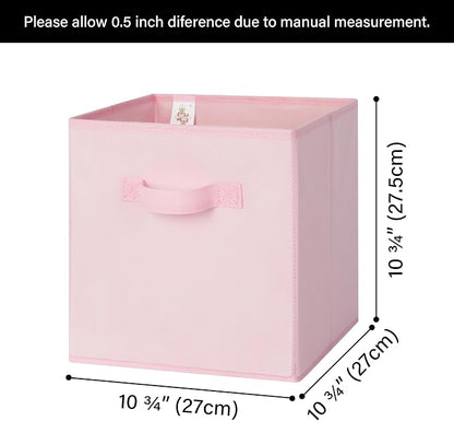 GRANNY SAYS Pink Cube Storage Bins, 11 Inch Storage Cube Organizer, Sturdy - Image 6