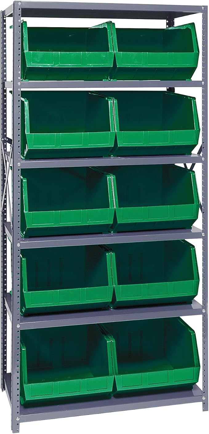 Quantum Storage Systems QSBU-270GN Giant Open Hopper Steel Shelving System by QuantumStorageSystems