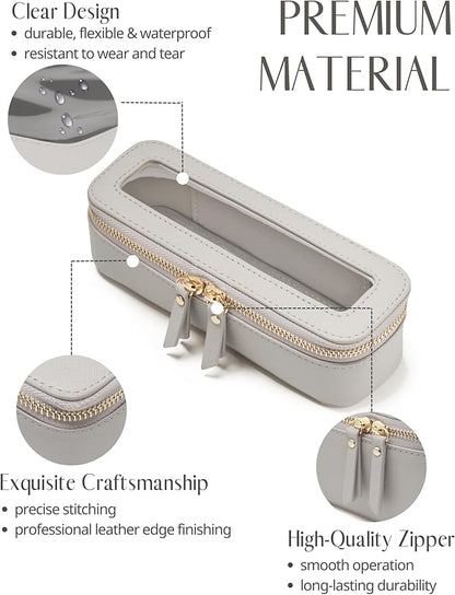 Popvibe Clear Makeup Bag Travel Cosmetic Case Transparent Toiletry Bag - Image 3