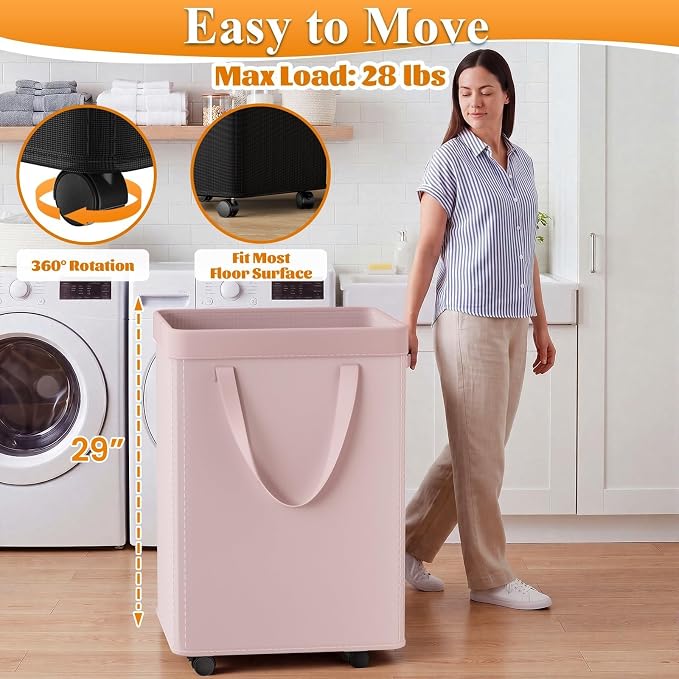Optish Pink Laundry Basket - Image 2