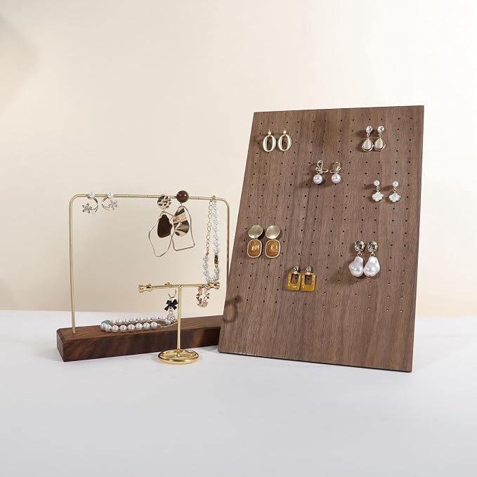 GemeShou Walnut earring display stand - Image 9
