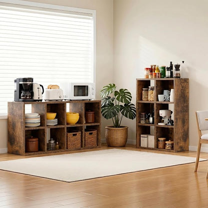LUCKLIFE 6-Cube Storage Organizer, Stackable Modular Bookcase Shelf - Image 8