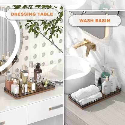 Oak Bathroom Toilet Tank Tray, Vanity Tray - Image 4