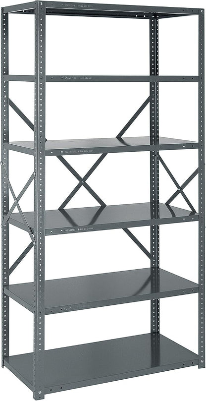 Quantum Storage Systems 75-1836-6 IRONMAN Solid Heavy Duty 6 Shelves 75" H x by QuantumStorageSystems